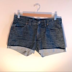 Madewell midi denim shorts 27